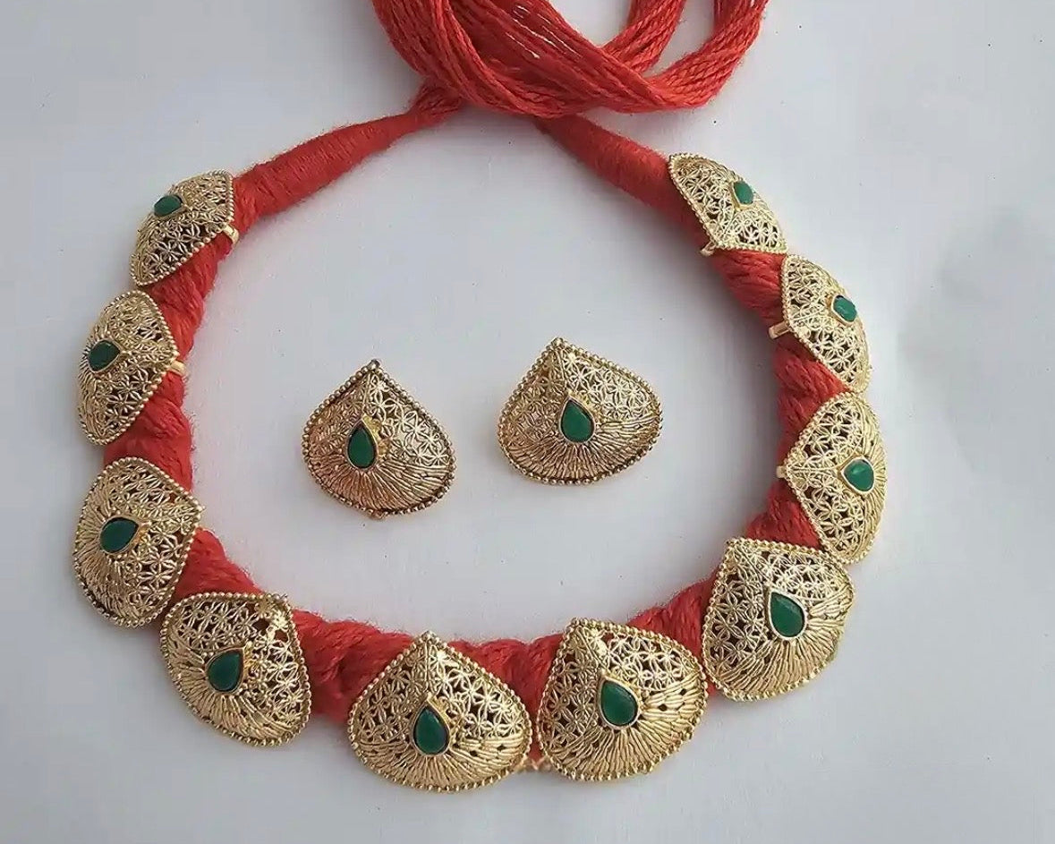 Sindoor Symphony Necklace Set