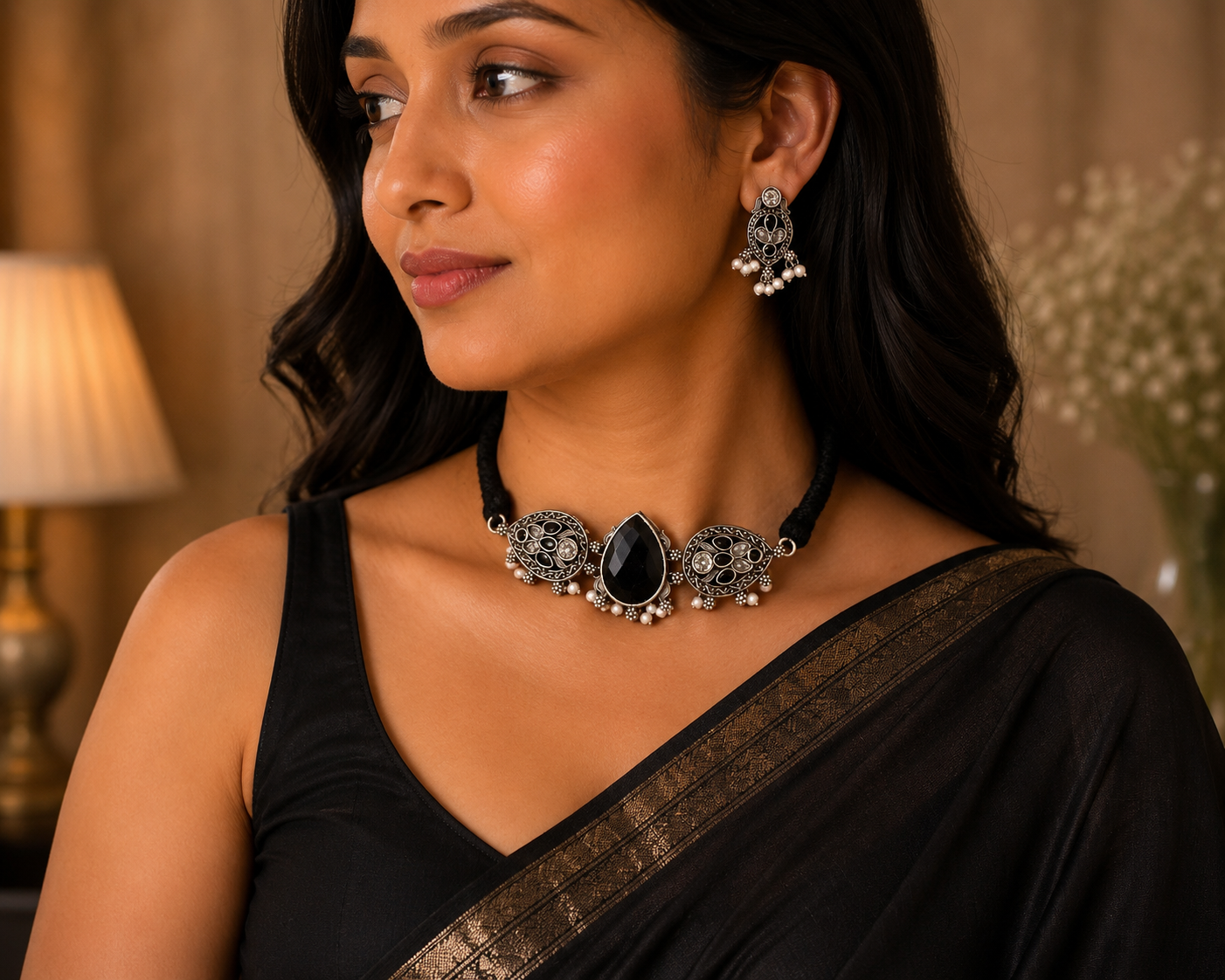 Midnight Noor Choker Set