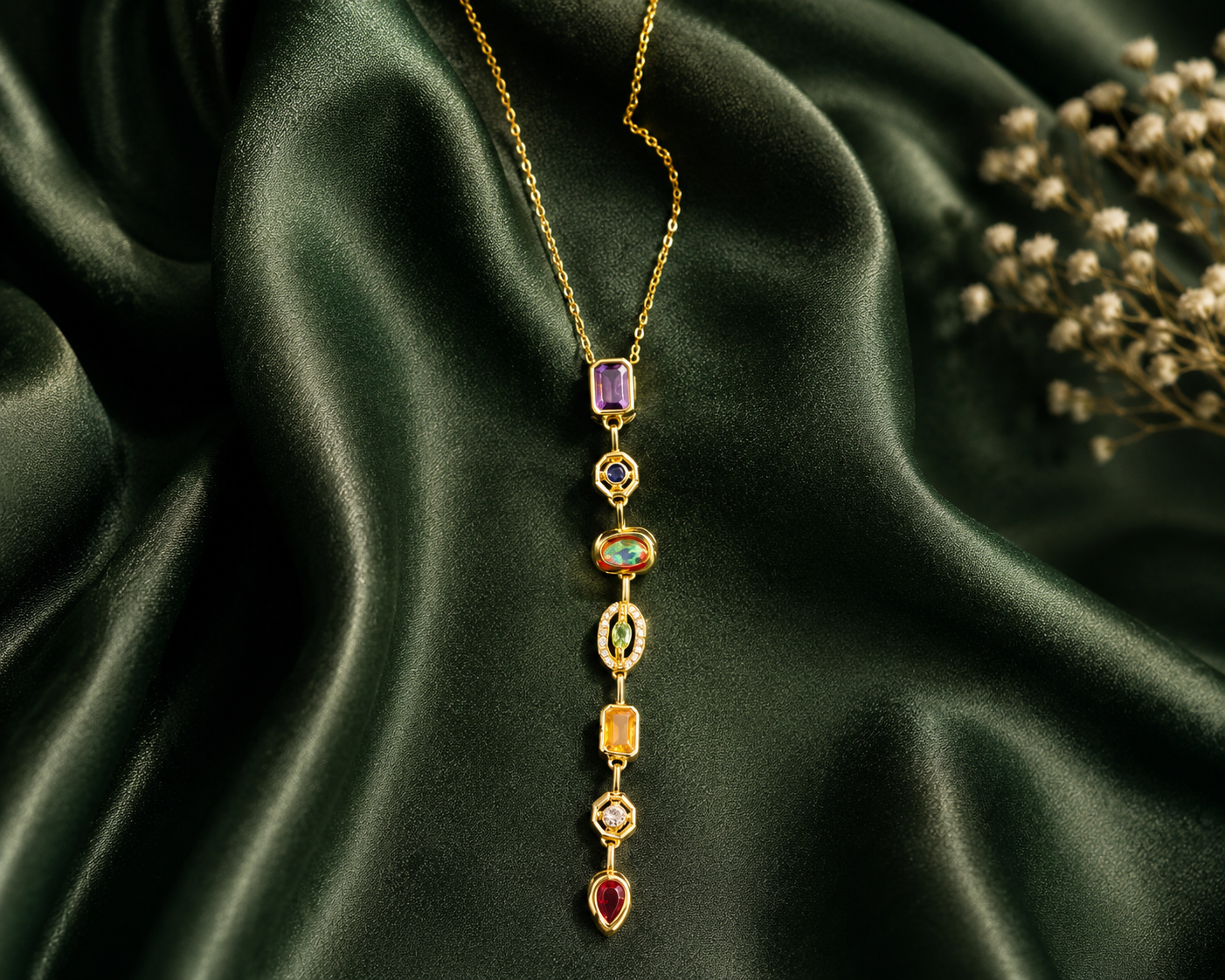 Celestia Cascade Pendant Necklace