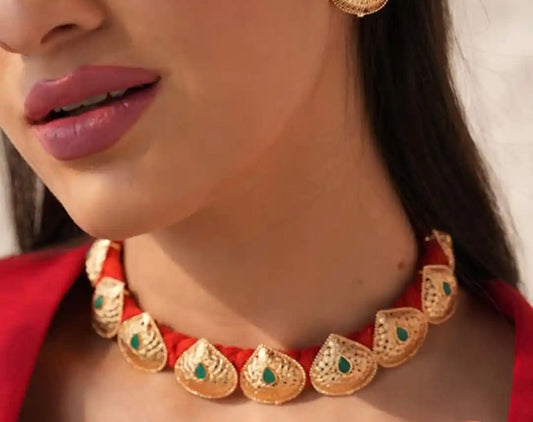 Sindoor Symphony Necklace Set