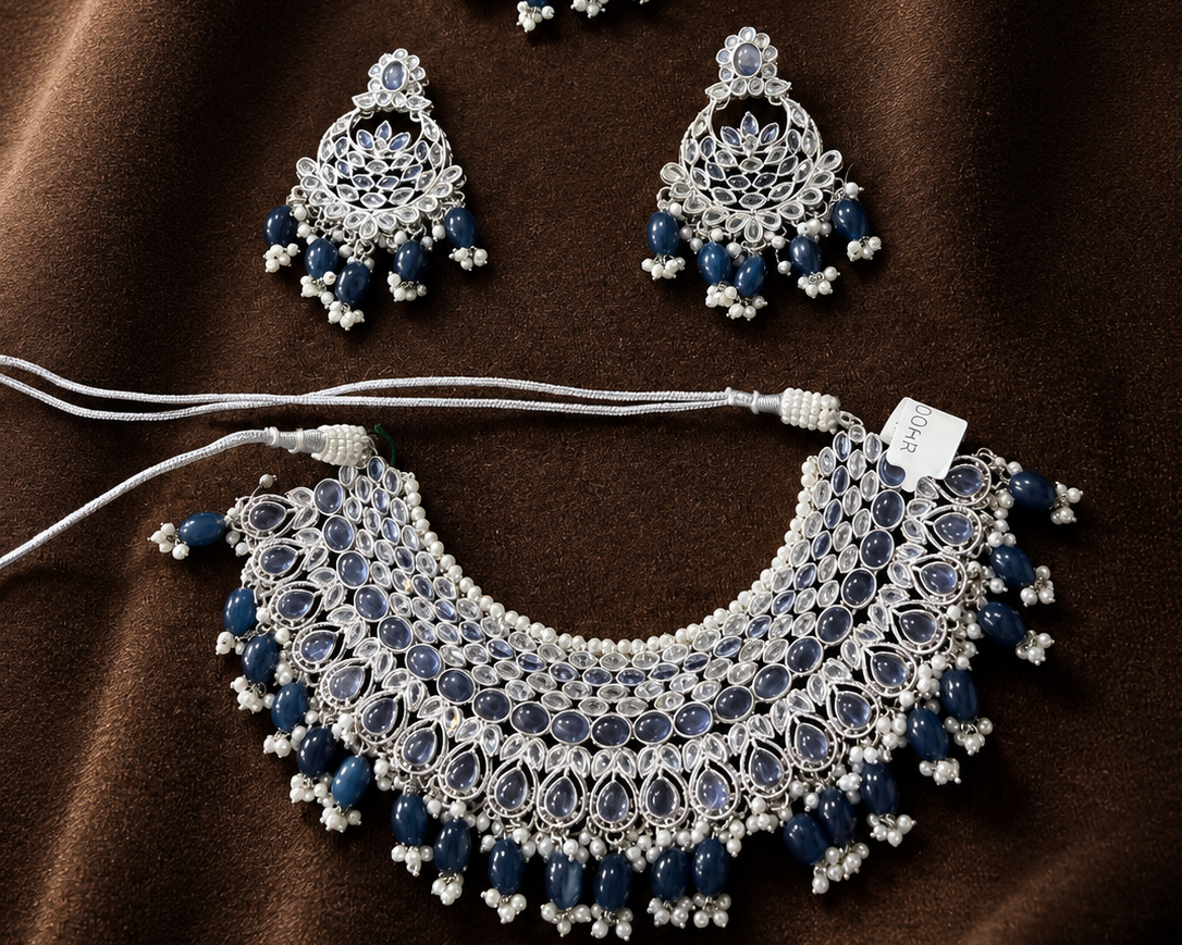 Neel Tara Royale Set Blue