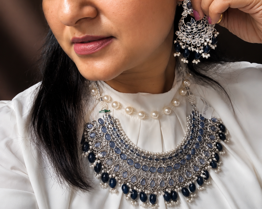 Neel Tara Royale Set Blue