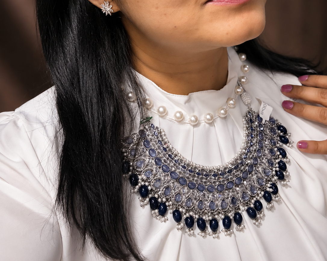 Neel Tara Royale Set Blue