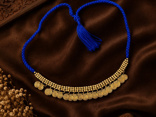 Azure Swirl Choker