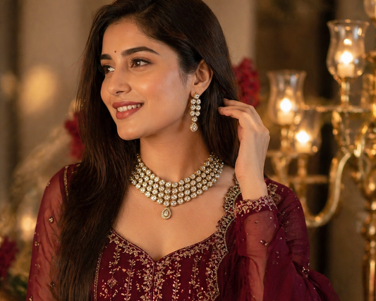 Noor Royale Crystal Choker