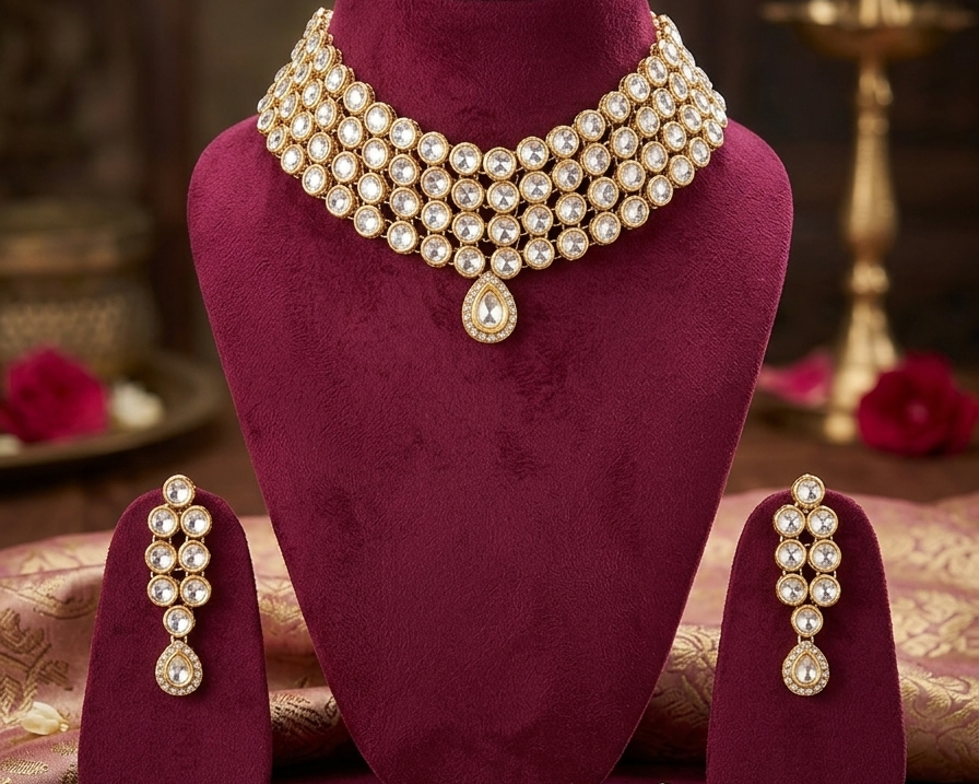 Noor Royale Crystal Choker