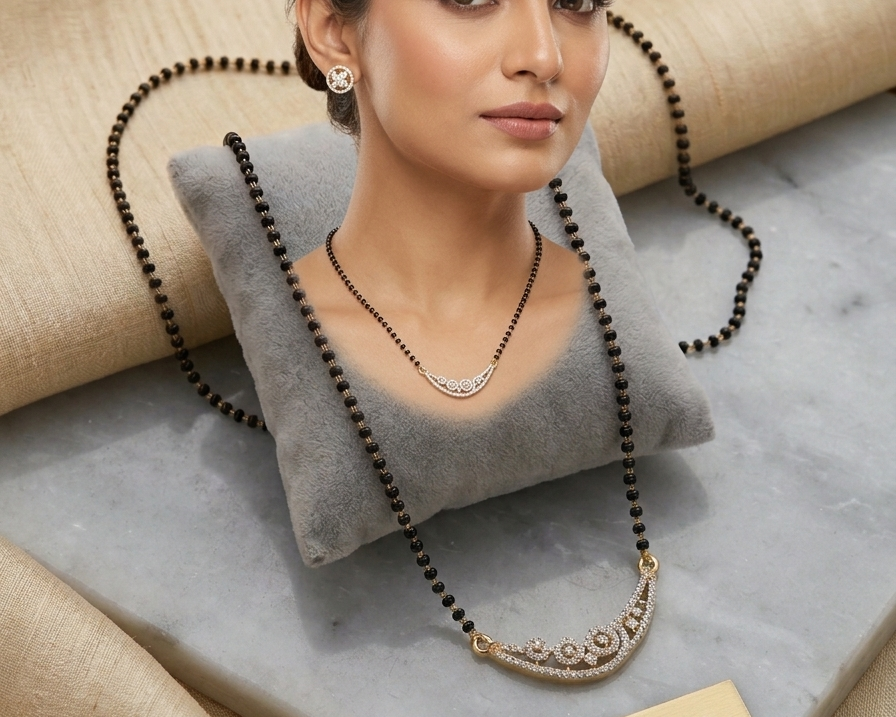 The Crescent Petal Mangalsutra