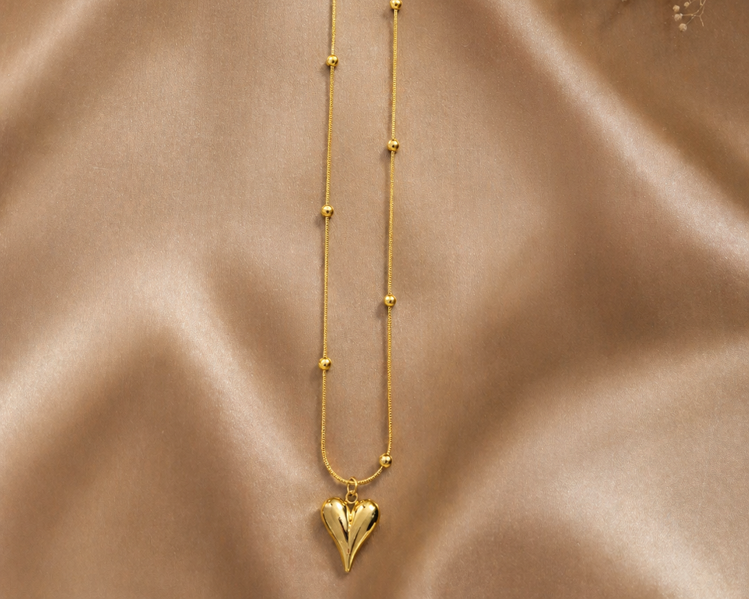 Amora Heart Drop Necklace