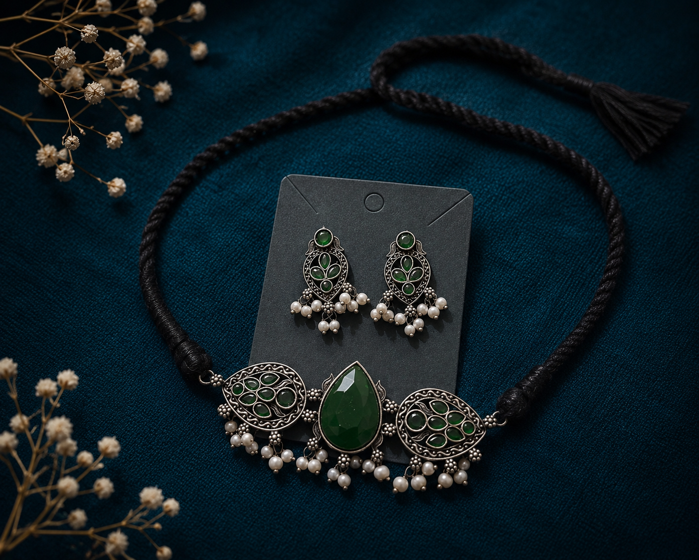 Emerald Noor Choker Set