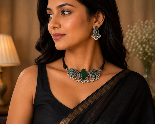 Emerald Noor Choker Set