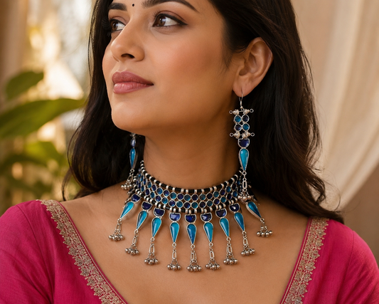 Peacock Tide Earrings