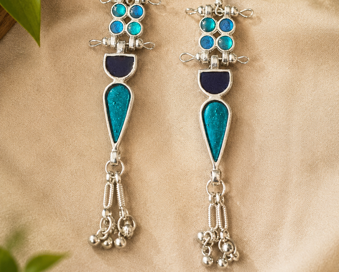 Peacock Tide Earrings