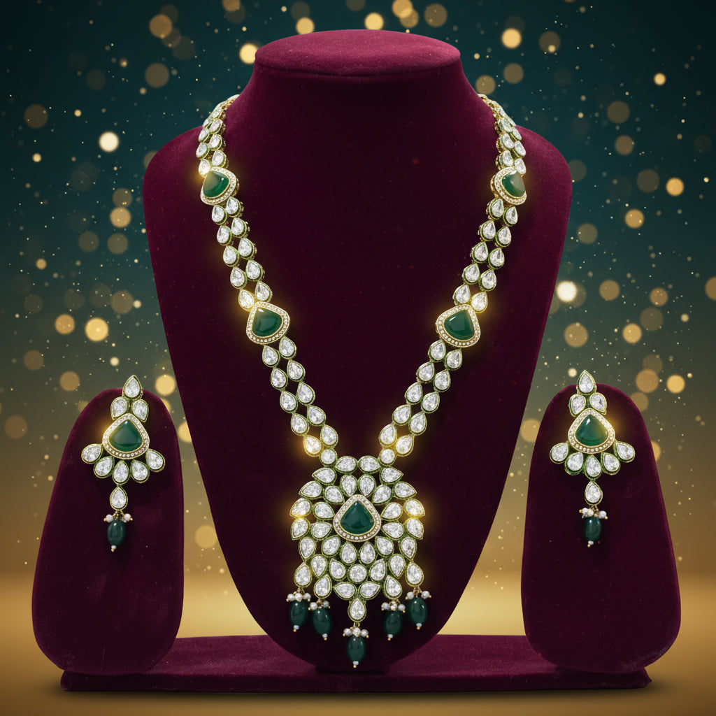 Meher Zariya Emerald Necklace