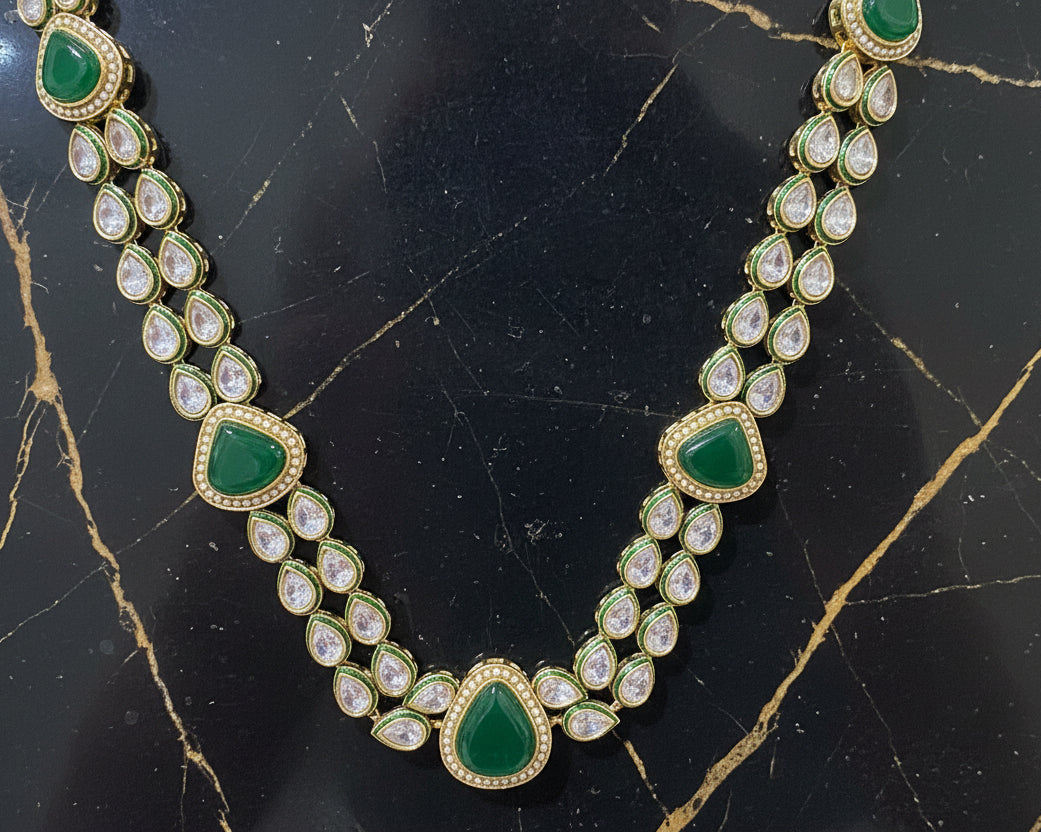 Meher Zariya Emerald Necklace